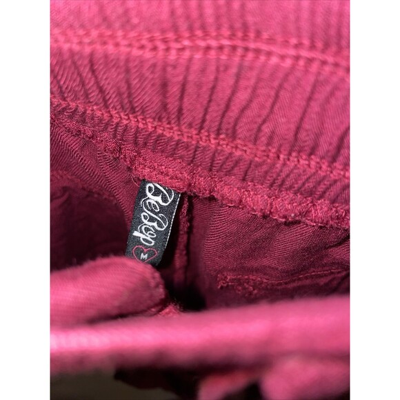 Bebop Casual Shorts Women’s Size Medium Red Zip Fly Drawstring Pockets - Picture 2 of 12